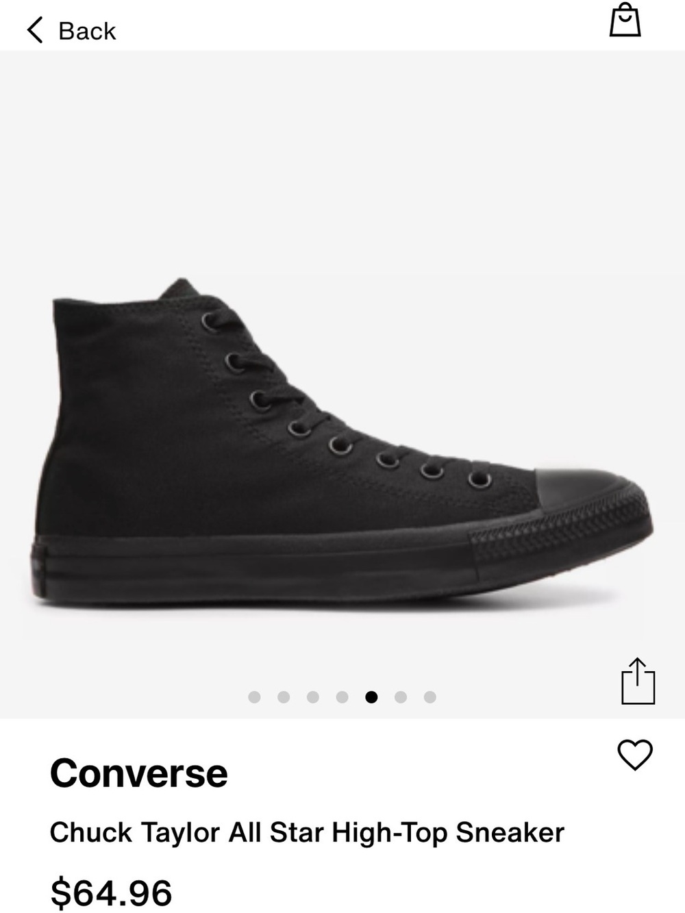 Converse Chuck Taylor All Star High-Top Sneaker — Black